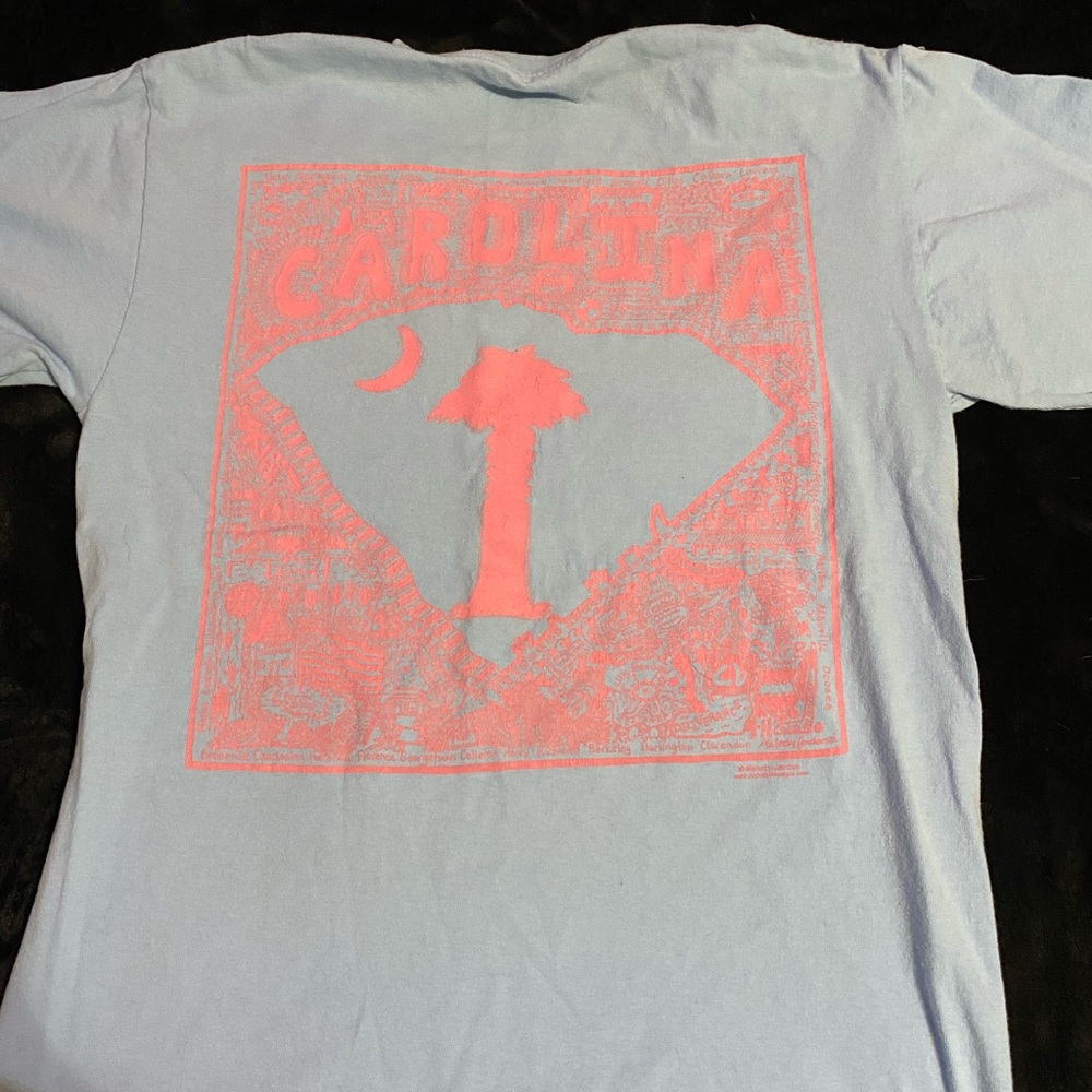 Carolina Blue and Pink Graphic Women’s Shirt